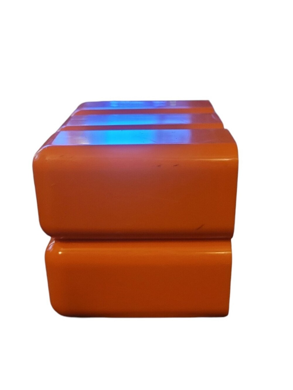 Orange Modular Desk Organizer with Cream Drawers - Picture 2 of 5
